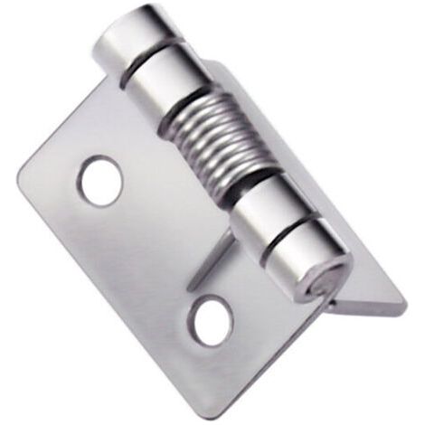 LaBlanc - 2 pièces charnières à ressort à ouverture fermeture automatique, charnières de porte à ressort en acier inoxydable 304, charnières à fermeture automatique pour portes invisibles(5cm) (1/5)