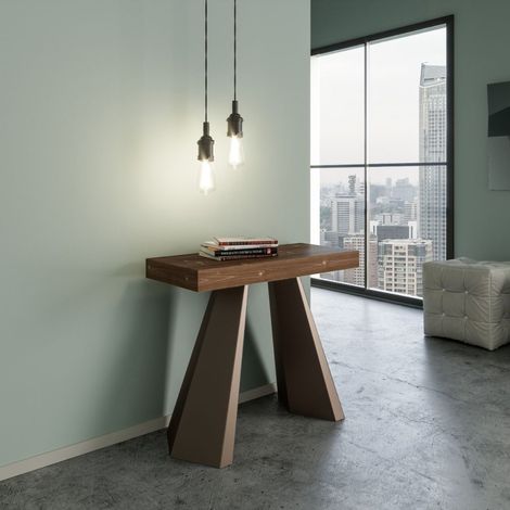 Consolle allungabile fino a 300 cm DIAMANTE Abete Tinto telaio orso (1/2)