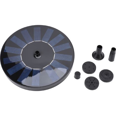 Ortviai Pompe à Fontaine Solaire 7 V pour Bassin d'Oiseaux – Écologique, 150 L/h, 45 cm de Hauteur