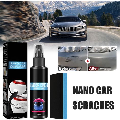 Nettoyant rayures voiture – Polish réparateur micro-rayures et traces de swirl, rénovateur peinture auto, dissolvant rayures carrosserie, restauration peinture véhicule (1/4)