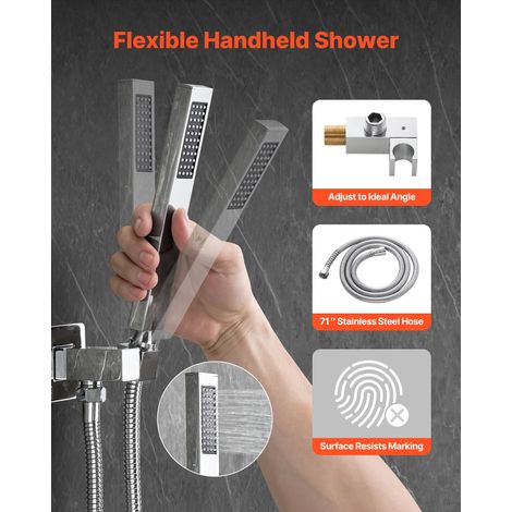 Ensemble de Robinetterie de Douche Encastrable Système de Douche (1/5)