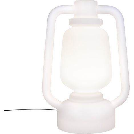 QAZQA Stehleuchte weiß 110 cm IP44 - Storm Extra Large