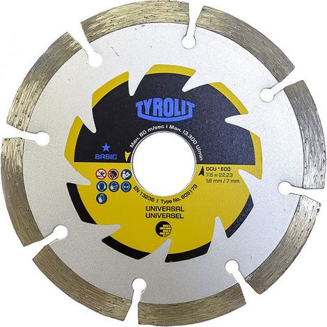 DISQUE DIAMANT GÉNÉRAL TRAVAUX - 115 MM (1/3)