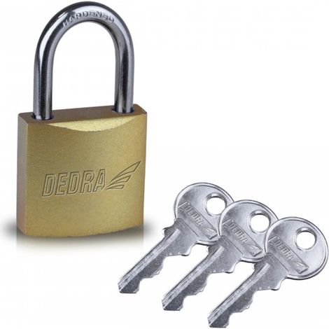 Candado Dedra 11u121 cuerpo hierro 40 mm endurecido