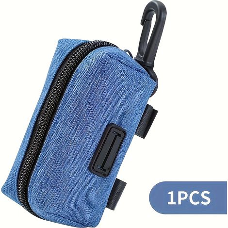 1 distributeur de sacs à déjections canines avec boucle de randonnée - pour laisses et sacs à dos, peut contenir de petits objets comme des sacs à déjections et des clés, [DB]-AquaForge