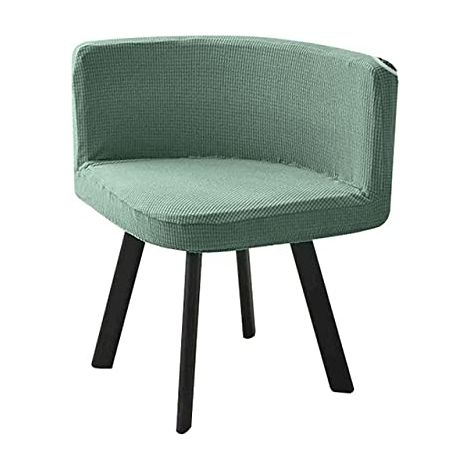 Housse de Chaise Scandinave Velours 1/4/6 Pieces Blanche Bureau Fauteuil Chaise Couverture Extensible Dossier Housse de Chaise Salle a Manger, pour Salon Hôtel Chaise Recouvre (1/5)
