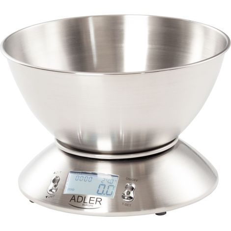 Adler AD 3134 Bilancia da Cucina Inox Argento (1/5)