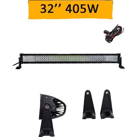Barra de luz LED, opciones de 270W/405W/540W/675W, resistente al agua IP67. (1/2)