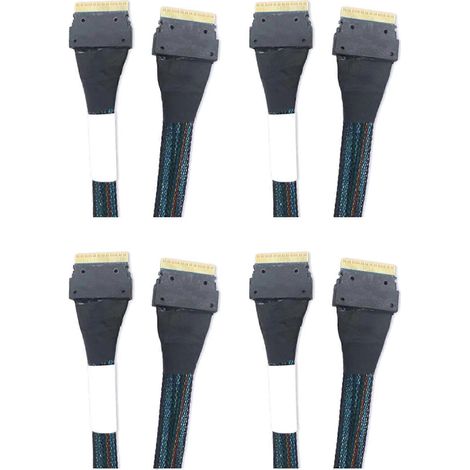 Adaptateur de carte vidéo externe NVMe 4X PCIe 4.0 SlimSAS SFF8654 8i vers 8i série 9500 (câble de 0,5 m disponible) (1/5)