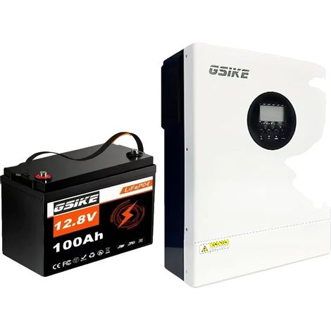 Inversor solar, sistema híbrido, control MPPT inteligente, 12V 100A 2KW (1/2)