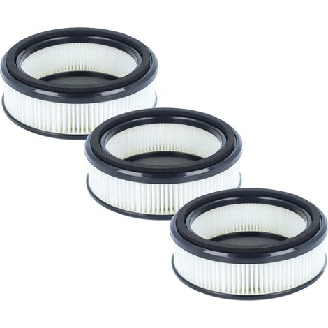 vhbw 3x filtro sostituisce Nilfisk 128389457 per aspirapolvere - filtro HEPA nero / bianco (1/5)