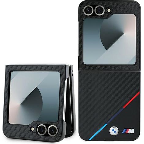 BMW BMHCZF623PUDTK Z Flip6 F741 / Z Flip7 FE estuche rígido negro/negro Carbono Tricolor (1/5)