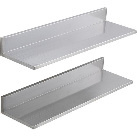 Mophorn 8,6 x 30 Edelstahl-Wandregal mit Spritzschutz, 20 kg Tragkraft, robustes Lagerregal für Küche, Restaurant, Bar, Zuhause und Hotel
