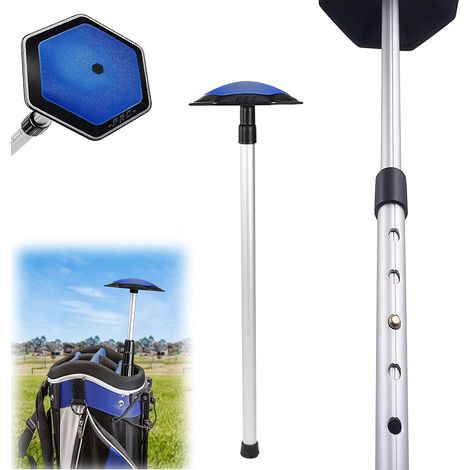 Système de support pour sac de golf de voyage, housse de protection pour clubs de golf, accessoire de transport pour hommes et femmes, en aluminium durable à 3 sections télescopiques, poteau réglable  (1/5)