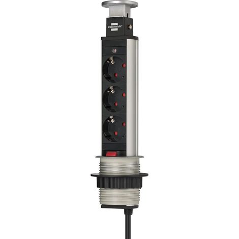 brennenstuhl-1396200003-base mxfaltiple retráctil para mesas tower power