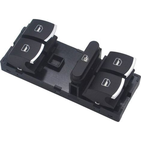 Memkey – Interruttore alzacristalli elettrici per Volkswagen – Compatibile con Golf, Polo, Jetta, Passat, Caddy, Touran – 10 pin, lato guidatore anteriore - 5K4959857 (1/5)
