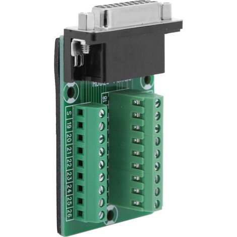DB26-Buchse DB26-M2-01, Leiterplatten-Breakout-Board für Klemmenblock (1/5)