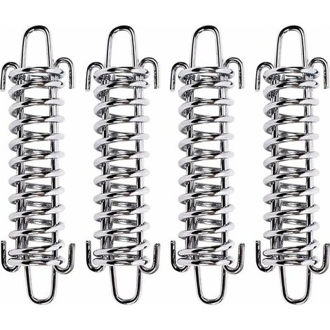 4 Pcs Auvent Fixation Ensemble Tension Ressort Alliage Ressort Auvent Ressort Boucle Robuste Pare-Soleil Voile Kit De Fixation Quincaillerie En Acier Inoxydable Accessoires pour Camping Pinic Randonné (1/5)