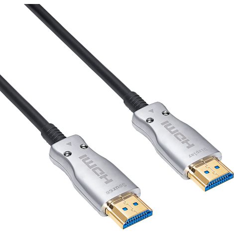 HDMI-Kabel 2.1 Akyga AK-HD-200L AOC 8K60Hz 4K120Hz Optischer ARC 3D Dolby CEC 20m (1/2)