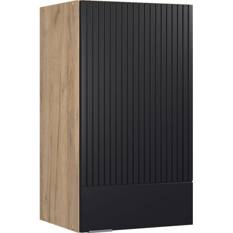 Pensile da cucina Fame-Line, Nero rigato, 40 cm, Vicco