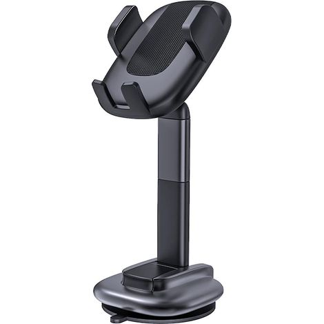 Support universel à ventouse pour téléphone de voiture, compatible avec les smartphones (noir) (1/4)