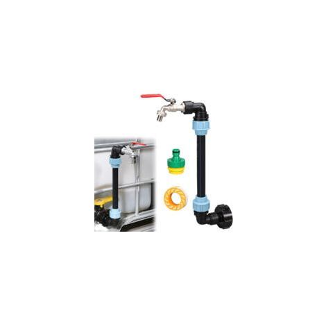 3/4-Zoll-Wassertankhahn für Rückgewinnungsbehälter – Messing und PE – IBC-Anschluss für schnelles Bewässern – Garantiert wasserdicht (1/5)