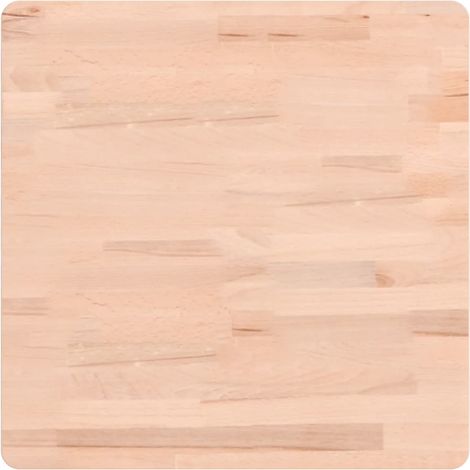 Dessus de table  Dessus de bureau  Plateau de table 50x50x1,5 cm carré bois massif de hêtre