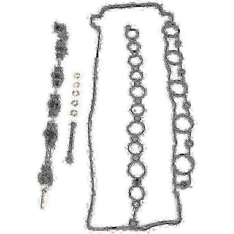 Kit de papillon des gaz à turbulence compatible avec Volvo D5, comprenant la tringlerie de volet de turbulence, la biellette, les joints d'injecteur et le joint de collecteur. (1/3)