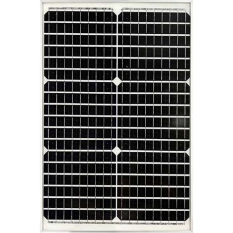 Panneau Solaire Monocristallin 30W 18V IP65 Panneau Solaire Photovoltaïque étanche Hors Réseau Charge de Batterie pour Voiture Van Boat Camping Travel (1/5)