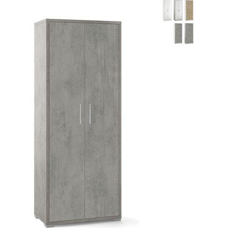 Mobile armadio multiuso 2 ante 5 vani design moderno Arnes - Grigio (1/5)