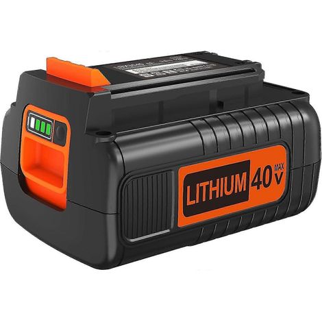 Batterie de remplacement lithium-ion 40 V max 3,0 Ah compatible avec les batteries Black & Decker 40 V LBX2040, LST136, LBXR2036, LBXR36, LHT2436 et LCS1240 (1/5)