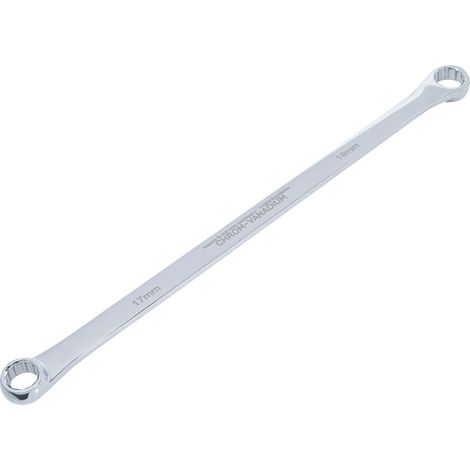 BGS Doble  llave de  anillo extra  larga SW  17 x  19 mm  - 1186-17x19 (1/4)