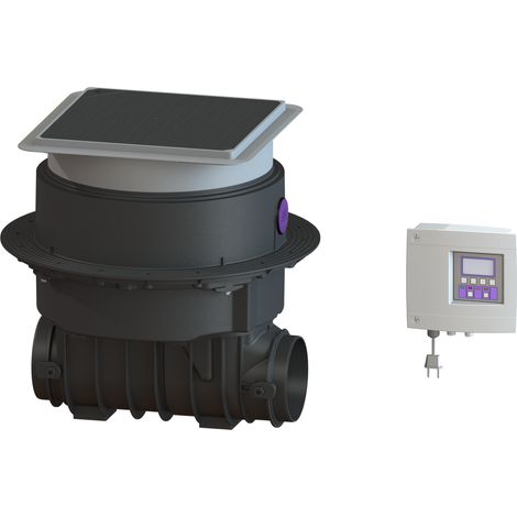 KESSEL-Dispositivo antiriflusso automatico Staufix FKA - senza raccordo, piastra di base, nero, 84000S