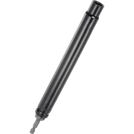 Douille creuse extra longue, 13 mm x 200 mm de profondeur avec tige hexagonale à changement rapide de 6,35 mm, douille à choc en acier à haute teneur en carbone pour perceuse électrique, CVC (1/5)