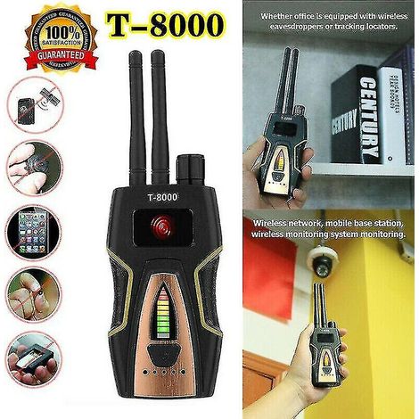 Détecteur de micros espions RF professionnel, scanner de fréquences, traqueur GPS, signal Royaume-Uni