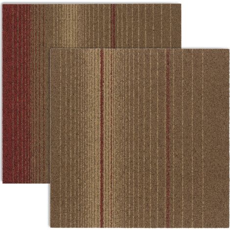 Teppichfliese Sheffield Gemischt Rot 133f28 50 x 50 cm