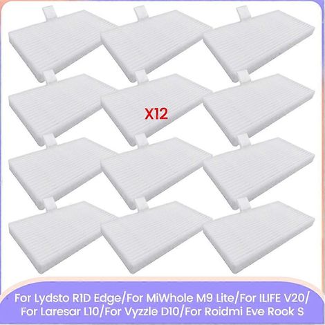 Lot de 12 pièces pour R1D Edge/MiWhole M9 Lite/V20/L10/Vyzzle D10/Eve S pièces de rechange filtre (1/5)