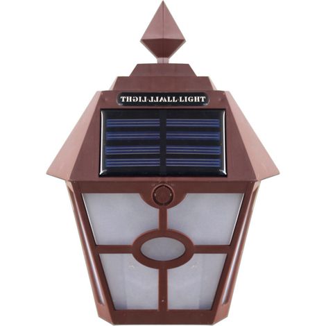 Applique murale hexagonale pour aménagement paysager extérieur, applique pour terrasse extérieure (lumière marron et blanche) - AquaForge (1/4)