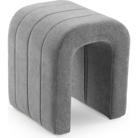Versa Sgabello Imbottito Grigio Chiaro (1/5)