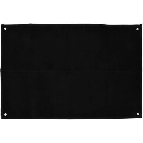 Pair Panneau d'affichage de Collection, Support Mural de Panneau d'affichage de Collection de Patch Militaire pour emblèmes de Crochet et de Boucle de Moral(Noir) (1/5)