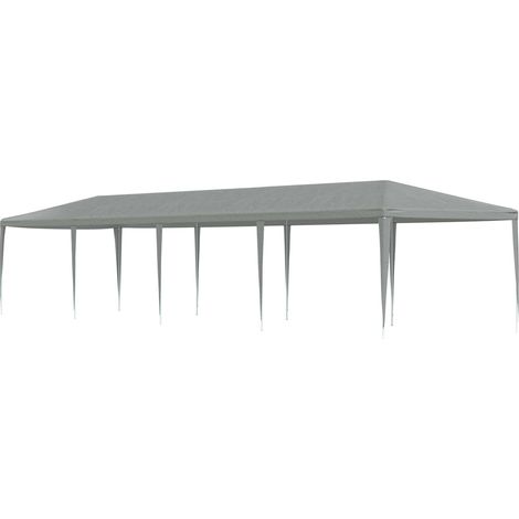 Carpa de Fiesta Gris Claro 1200 x 300 x 255 cm PE y acero vidaXL