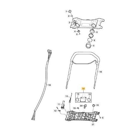 SCHEDA ELETTRONICA FARI A LED ORIGINALE STIGA - 118820608/0