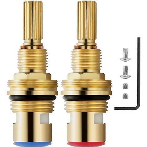 Valve céramique en laiton 1-001 et 1-002, compatible avec les robinets en laiton, construction en laiton (1/5)