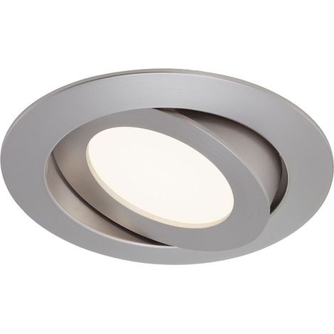 LED Einbauleuchte, Ø 10,6 cm, 4,8 W, Matt-Nickel, Briloner Leuchten