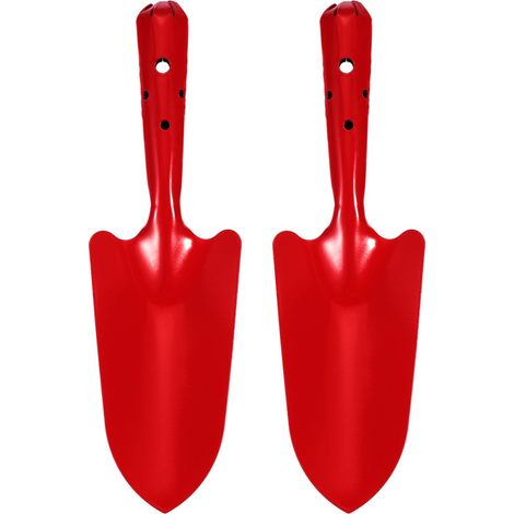 2pcs Mini Pelle Mains Métallique Colorée 11" x 3" Rouge (1/5)