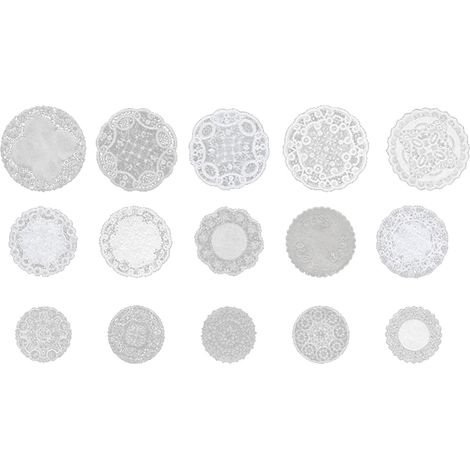 30 autocollants dentelle PET transparents, série dentelle, stickers DIY décoratifs pour journaling, scrapbooking, album photo, type 2 (1/5)