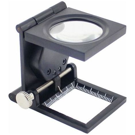 Vente chaude-Loupe sur pied Loupe de lecture à compartiments 10X avec éclairage LED Loupe de table pliable Loupe de travail Loupe pour personnes âgées, inspection, réparation, artisanat et pas,de DEBU (1/5)