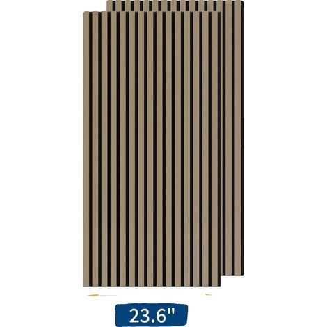 Panneaux Acoustiques, Design Flûté 3D, Installation Facile, 120x60cm - 2PCS (1/2)
