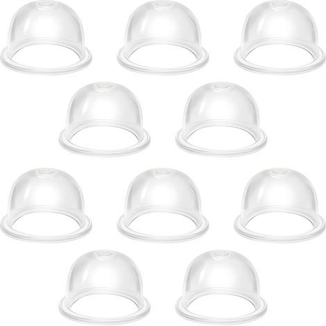 10 Stück Rasenmäher-Primerpumpe, 19 mm Primerpumpe, transparente Vergaser-Öltasse, Primerpumpe, Freischneider für Gebläse-Rasenmäher
