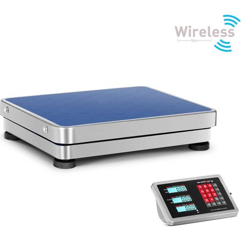 Steinberg Systems – Balance plate-forme sans fil WiFi 150 kg – Précision 0,01 kg – Dimensions 400 x 500 mm – Autonomie 40 heures – Écran LCD